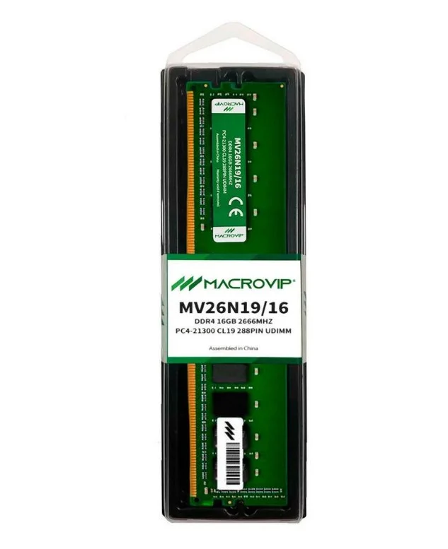 Memória Ddr4 Desktop. 16gb 2666mhz Macrovip Mv26n19/16 - Cod: 4230